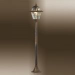 2318/1F Odeon Light Светильник уличный, столб Outer, 1 лампа, бронза, стекло 