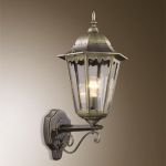 2319/1W Odeon Light Светильник уличный, подвес Lano, 1 лампа, бронза, стекло  