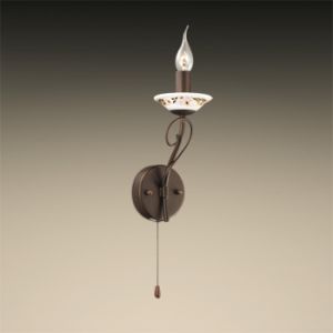 2529/1W Odeon Light Бра Riva, 1 лампа, керамика, коричневый