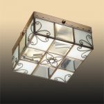 2546/2 Odeon Light Потолочный светильник Guana, 2 лампы, бронзовый, неокрашенный матовый 