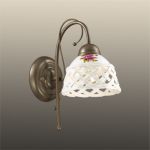 2560/1W Odeon Light Бра Vela 2, 1 лампа, керамика, белый    