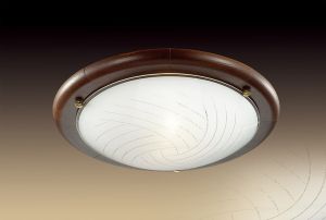 258-Sonex Настенно-потолочный светильник Vira, 2 лампы, бронза, венге
