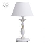 301039501 MW-Light Настольная лампа, 1 плафон, белый с золотом