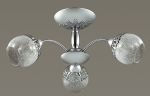 3020/3С-Lumion Люстра потолочная Nevette, 3 лампы, прозрачные плафоны со стеклянной крошкой