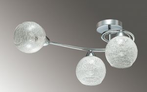3063/3С Lumion Люстра потолочная Nevette, 3 лампы, прозрачные плафоны с легким рисунком