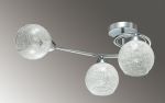 3063/3С-Lumion Люстра потолочная Nevette, 3 лампы, прозрачные плафоны с легким рисунком