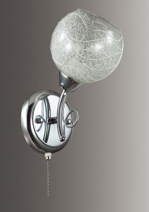 3063/1W Lumion Бра Nevette, 1 лампа, прозрачный плафон с легким рисунком