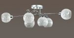 3063/6С-Lumion Люстра потолочная Nevette, 6 ламп, прозрачные плафоны с легким рисунком