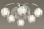 3065/6С-Lumion Люстра потолочная Kristalin, 6 ламп, плафоны изготовлены из двойного стекла 