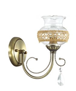3095/1W-Lumion Бра Damila, 1 лампа, бронза, прозрачный, золотой