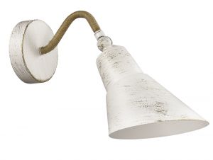 3246/1W-Lumion Бра Argo, 1 лампа, белый с золотой патиной, бежевый