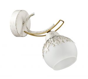 3247/1W-Lumion Бра Serisa, 1 лампа, белый с золотой патиной