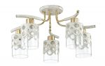 3271/5C-Lumion Люстра Colett, 3 лампы, стекло с резным металлическим декором