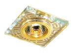 369585 Novotech Встраиваемый декоративный светильник Maze, золото