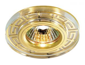 369583 Novotech Встраиваемый декоративный светильник Maze, золото