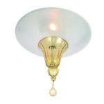 4002/01 PL-2 Divinare Потолочный светильник Goccia, 2 лампы, янтарное стекло  