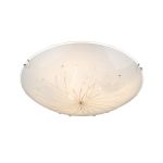 40402-3-Globo Настенно-потолочный светильник Calimero, 3 лампы, стекло с узором