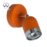 546020901 MW-Light Спот Орион, 1 лампа, оранжевый с хромом