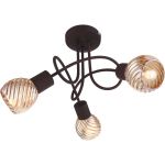 54644-3DO-Globo Потолочный светильник, 3 лампы, черный, янтарный 
