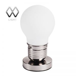 611030101 MW-Light Настольная лампа Эдисон, 1 плафон, хром, белый