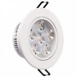 637012806 MW-Light Светильник встраиваемый поворотный светодиодный Круз, 1 лампа, матовый белый, теплый (3000K)