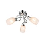 67131-3-Globo Потолочный светильник Luigi, 3 лампы, белый, прозрачный 