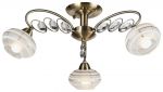 778-507-03 Velante Люстра, 3 лампы, бронза античная  