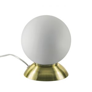 813911-Globo Настольная лампа, 1 лампа, бронза, белый