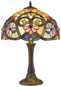 818-804-02 Velante Настольная лампа, 2 лампы, бежевый, разноцветный, коричневый