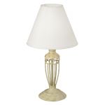 83141 Eglo Настольная лампа Antica, 1 плафон, бежевый с золотом, белый