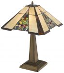 845-804-02 Velante Лампа настольная в стиле Tiffani, 2 лампы, металл, стекло