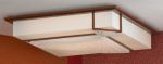 LSF-9022-03 Lussole Светильник настенно-потолочный из серии Barbara, орех, белый, 3 лампы