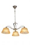 A8108LM-3AB Arte Lamp Люстра подвесная, из серии Dolce, 3 плафона, бронза, янтарный