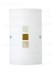 90046/71 Brilliant Светильник настенно-потолочный Kaya, 1 плафон, хром, белый с коричневым 