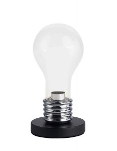 92752/00 Brilliant Настольная лампа, из серии Evergreen, 1 плафон, хром, черный, прозрачный