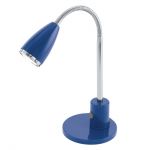 92875-Eglo Настольная лампа Fox, 1 плафон, синий с хромом