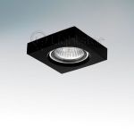 006167 Lightstar Светильник встраиваемый Lui, 1 лампа, квадратный, хром, черный