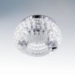 004150 Lightstar Светильник встраиваемый Bolla, 1 лампа, сфера, хром, прозрачный