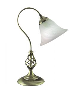 94806/31 Brilliant Настольная лампа Julia, 1 плафон, бронза, белый