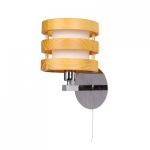 A1326AP-1CC Arte Lamp Бра Ring, 1 плафон, матовый, с деревянным обрамлением