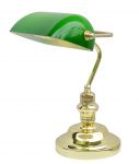 A2491LT-1GO Arte Lamp Настольная лампа Banker, 1 плафон, золотой, зеленый