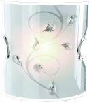 A4044AP-1CC Arte Lamp Светильник настенный Jasmine, 1 плафон, хром, белый с прозрачным