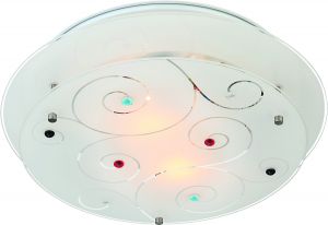 A4815PL-2CC Arte Lamp Светильник настенно-потолочный Esmeralda, 2 лампы, белый с прозрачным и разноцветным