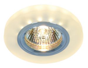 A5331PL-1WH Arte Lamp Светильник встраиваемый со светодиодной подсветкой, 1 лампа, хром с белым