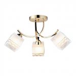 A6119PL-3GO Arte Lamp Потолочная люстра, 3 лампы, белый, золото 