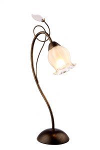 A7449LT-1BR Arte Lamp Настольная лампа Glamore, 1 плафон, коричневый с золотом, белый