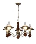 A4533LM-5AB Arte Lamp Люстра Capanna, 5 ламп, металл, стекло, бронза античная, коричневый