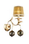 A1199AP-1GO Arte Lamp Бра Monarch, 1 лампа, золото, янтарное стекло
