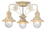 A4524PL-3WG Arte Lamp Люстра Sailor, 3 лампы, бело-золотой, прозрачный