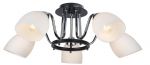 A7144PL-5BK Arte Lamp Люстра Fiorentino, 5 ламп, белый, черный, хром